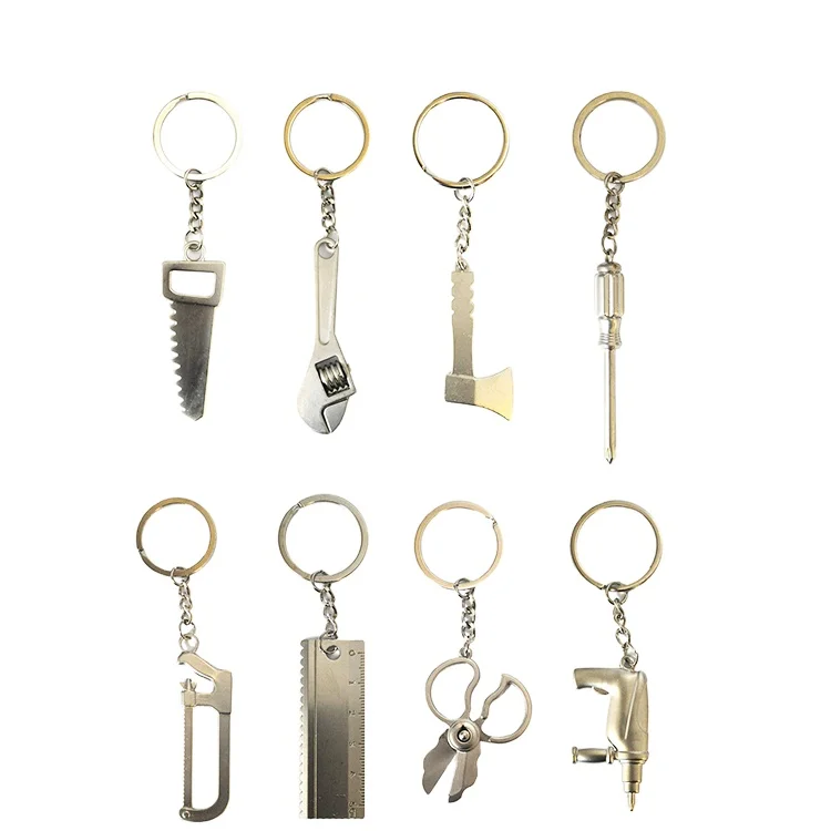 Work Tools Keyring Metal Key chain key ring novel key fob key holder key finder Metal Key ring Wholesale