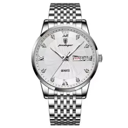 New Watch for Men Top Brand Luxury Men Watches Luminous Waterproof Stainless Steel Watch Quartz Men Date Calendar Business Clock