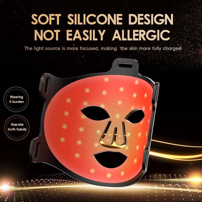 Good Price Led Mask Face Anti Aging LED Photon Red Light Face Mask Skin Rejuvenation Silicone Led Facial Mask
