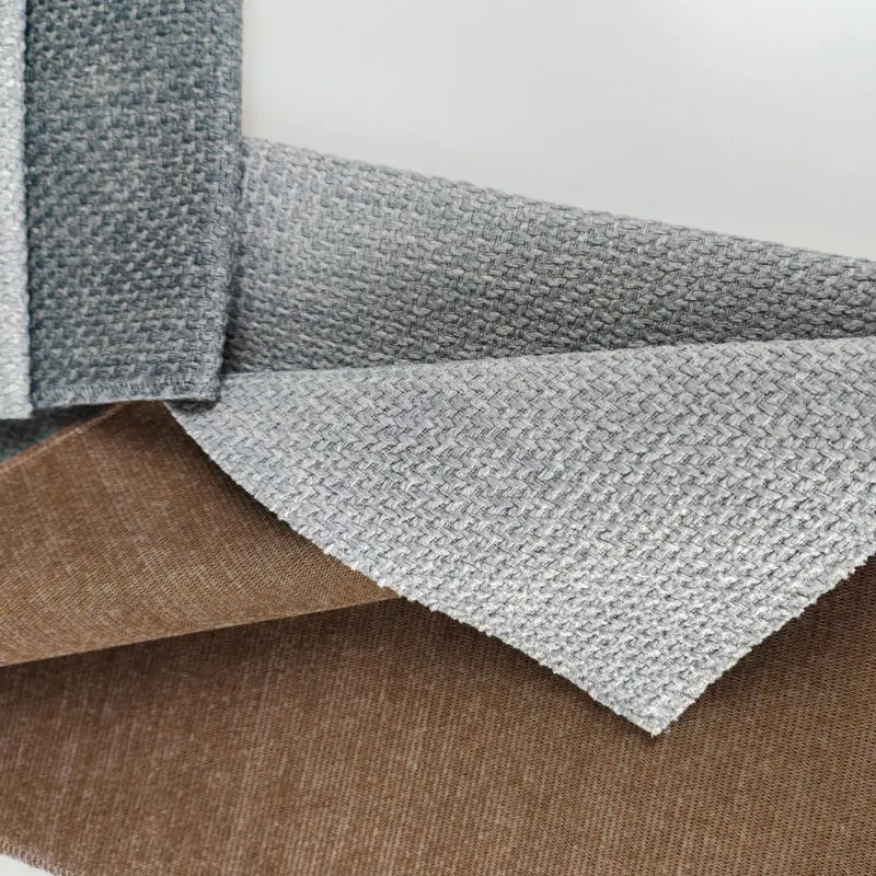 Home Upholstery South America Bedding 330gsm Pure Fake Linen Fabric For Sofa Fabric