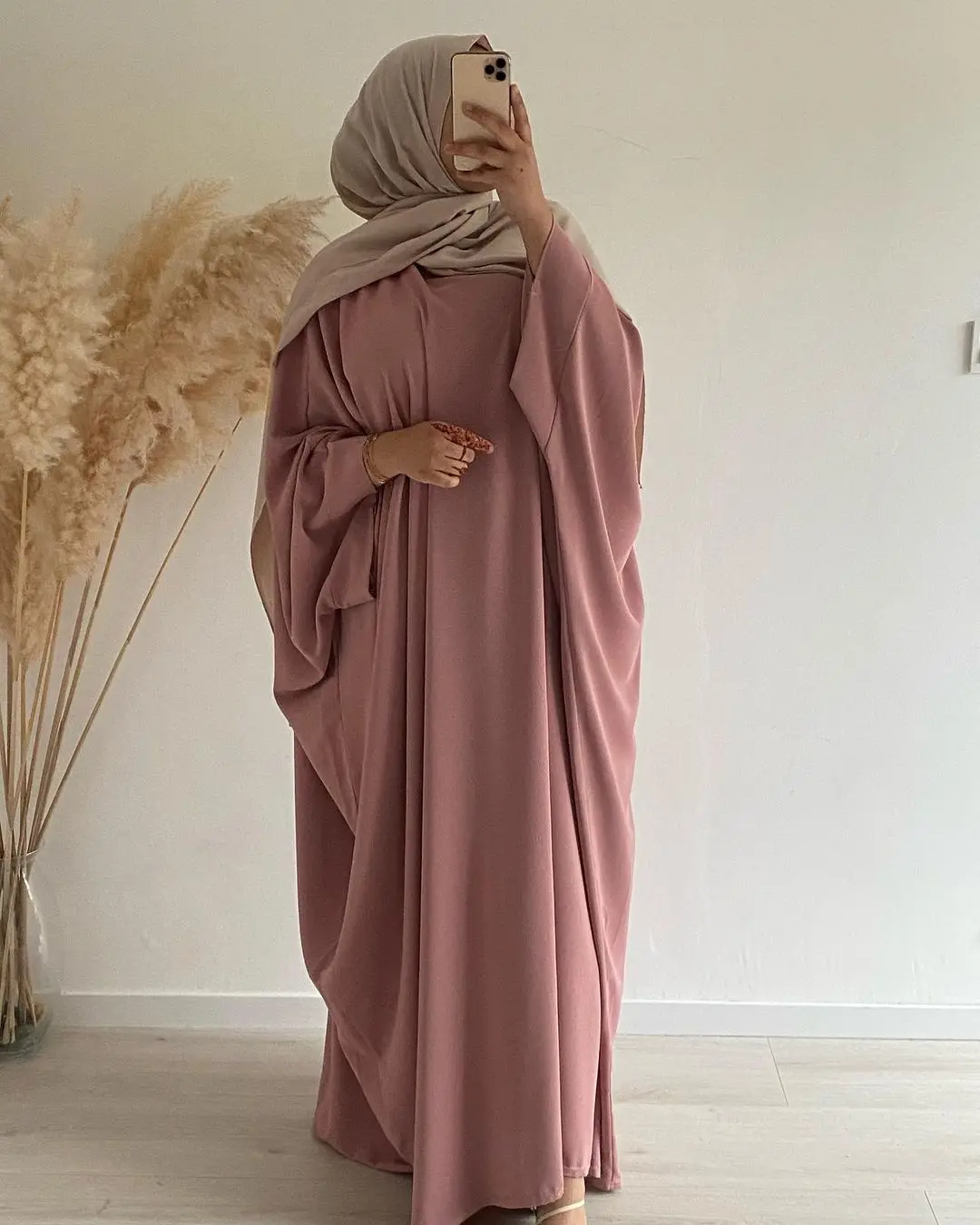 Loriya Hot sale women islamic clothing indonesia muslim prayer dress one piece jilbab abaya pour femmes  islamic dress