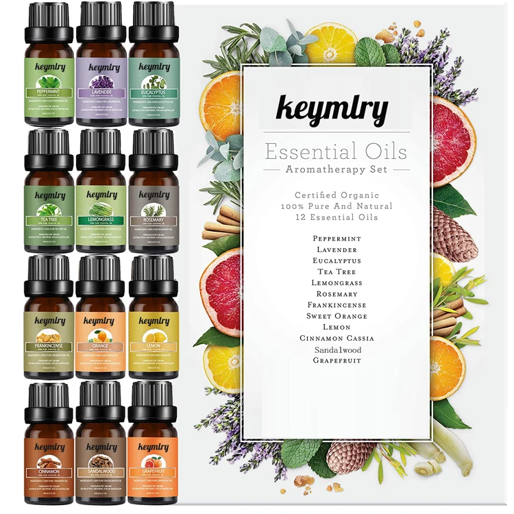 
Wholesale private label 100% Pure Massage Body Aromatherapy Essentials Oil Set 