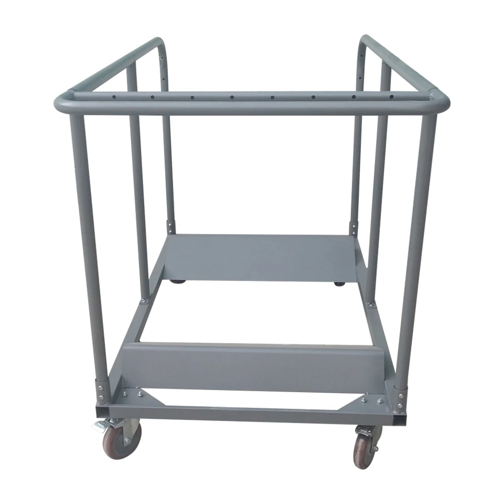 Steel trolley for table