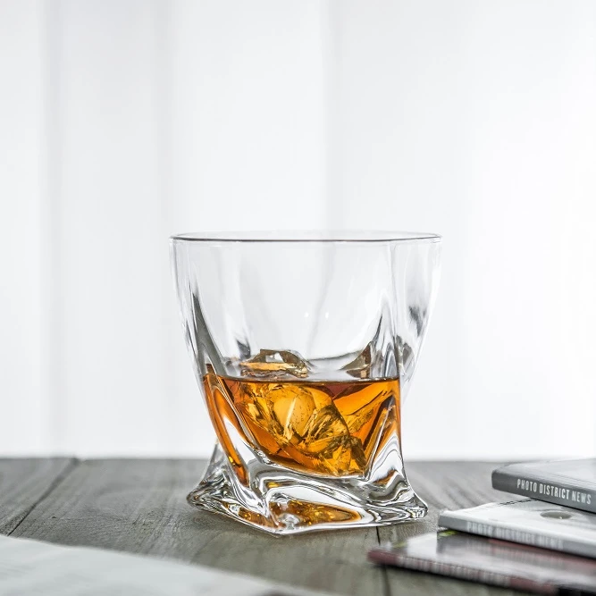 New Product High Transparent Custom Logo Whiskey Glass