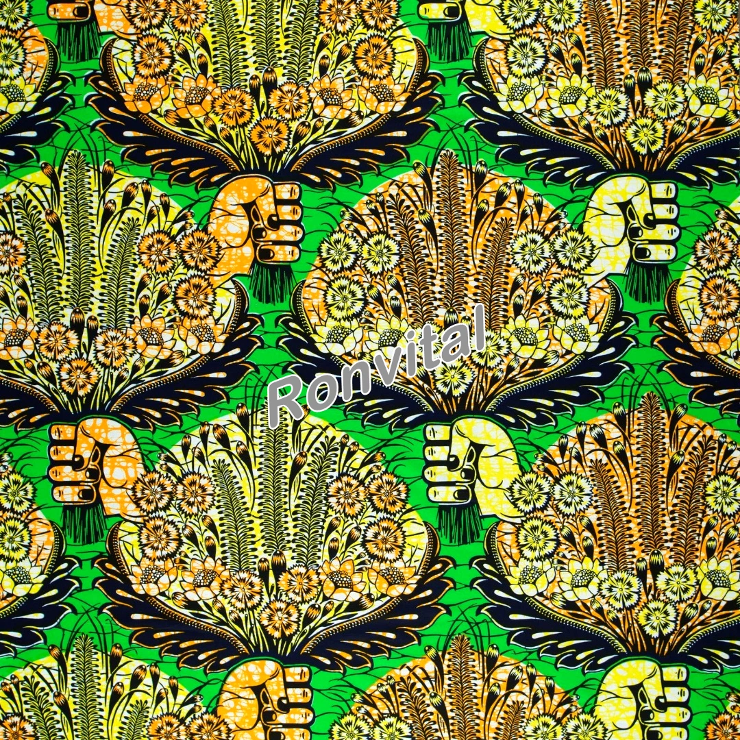 Factory price direct sale latest design african super wax printed fabric 6yards