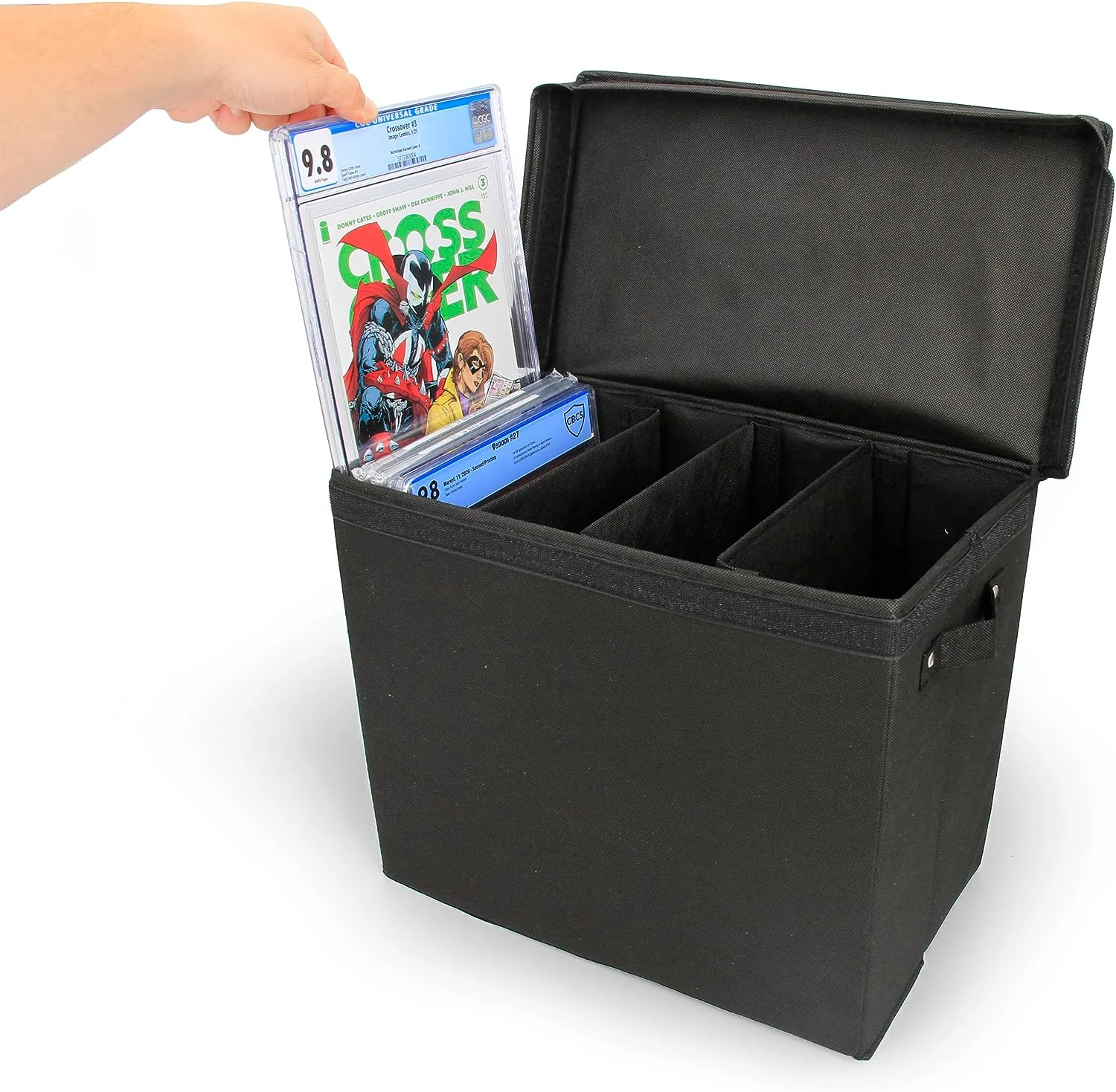 High Quality Comic Book Storage Box With Lids And Handle  with Stackable and Foldable