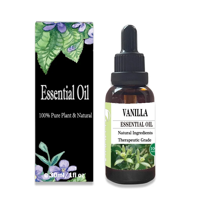 100% Pure Vanilla Essential Oil Tested for Purity 30ml dropper bottle