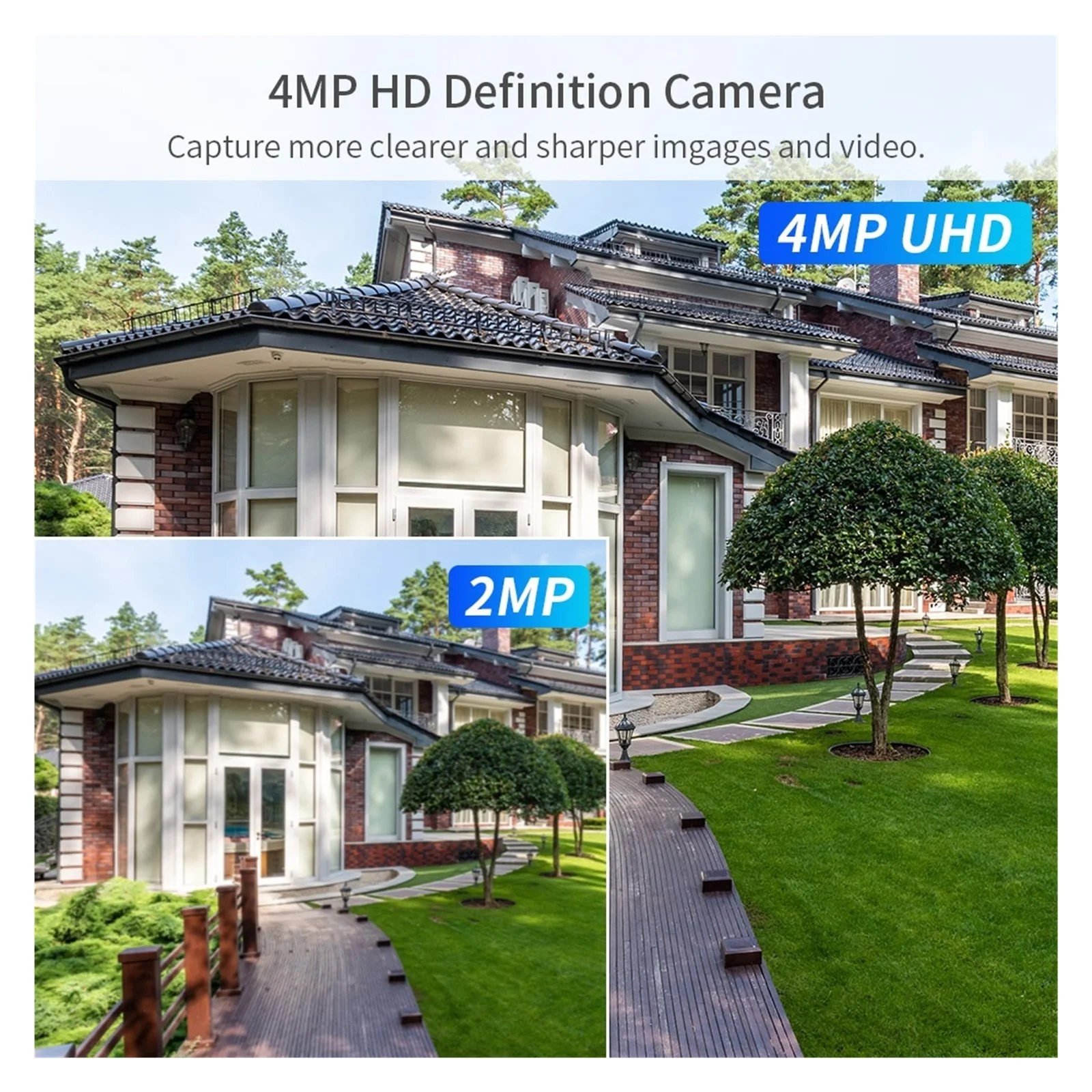 Senhuo 3MP Secure Battery Camera  Solar Panel Two-way Audio Wireless Outdoor Full Color Night Vision Monitoring P2P
