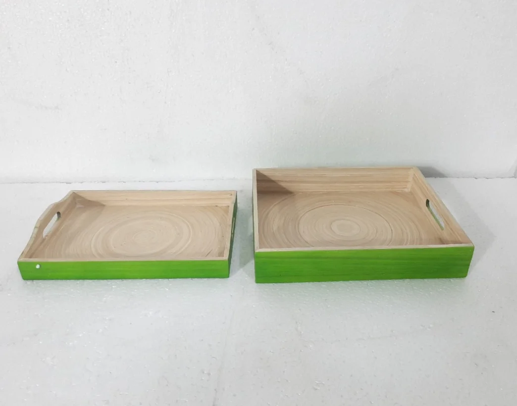 Vietnam  High Quality Woven Straw Rattan Tray Rattan Food Serving Tray With Reasonable Price