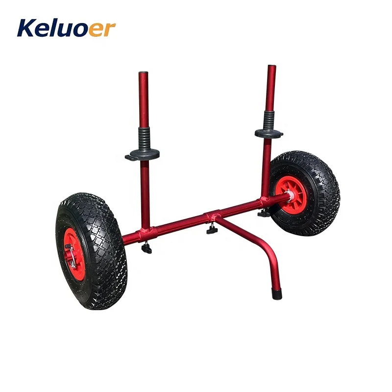 Kayak Canoe Cushioned Trailer Boat Tie Down Two Wheel Trolley Pull Boat Boat Truck