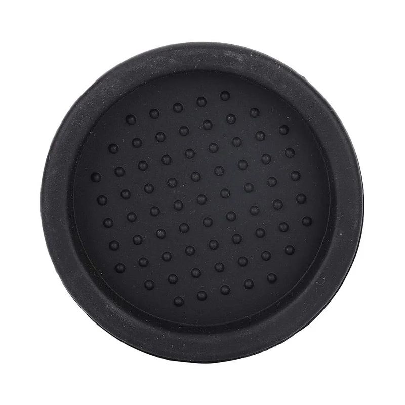 Round Silicone Coffee Tamper Mat Coffee Bean Crushing Grinding Placemat for Home Kitchen Office Bar Shop Worktop