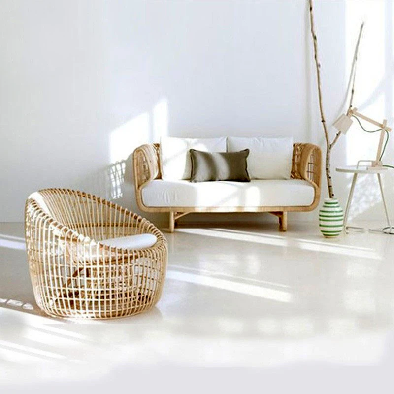 Couture Jardin Curl Rattan Sofa Sets Outdoor Garden Sofa Leisure Chair Garden Furniture Sets