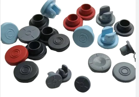 10ml clear glass injection vial 20mm red bromobutyl rubber stopper