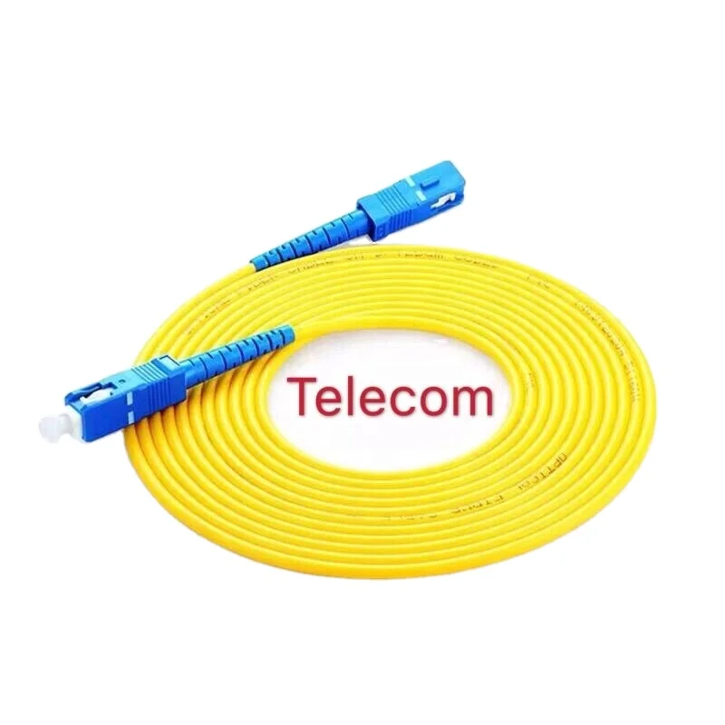 High Quality Single Mode 9/125 Duplex SC/UPC-SC/UPC Fiber Optic Patch Cord FTTH SC FC ST LC E200 PC UPC APC Optical Fibers