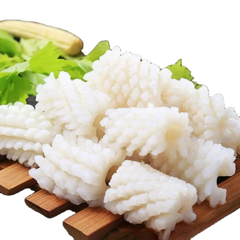 frozen squid flower cut pineapple cut squid illex/giant squid
