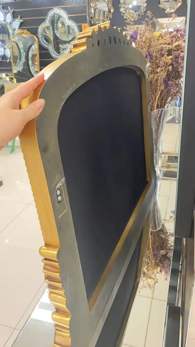 anthropologie mirror Stand Arch floor Mirror Vintage Large Long Metal Framed Gold Plated Antique Designer Parisian Wall Mirror