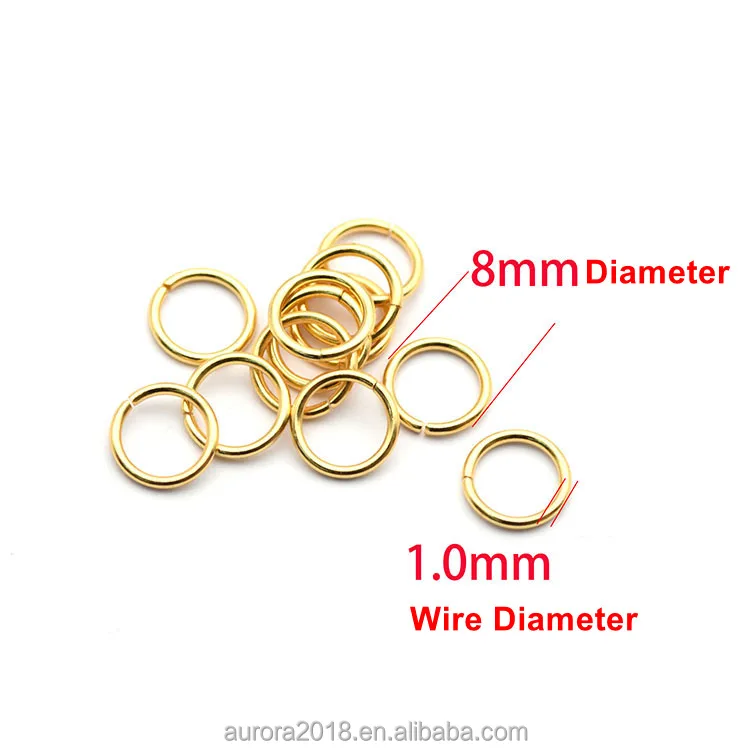 304 Stainless Steel Jump Ring 1000pcs Openable Close Jump Rings Diameter 2 to 30mm Jump Rings for Jewelry Making