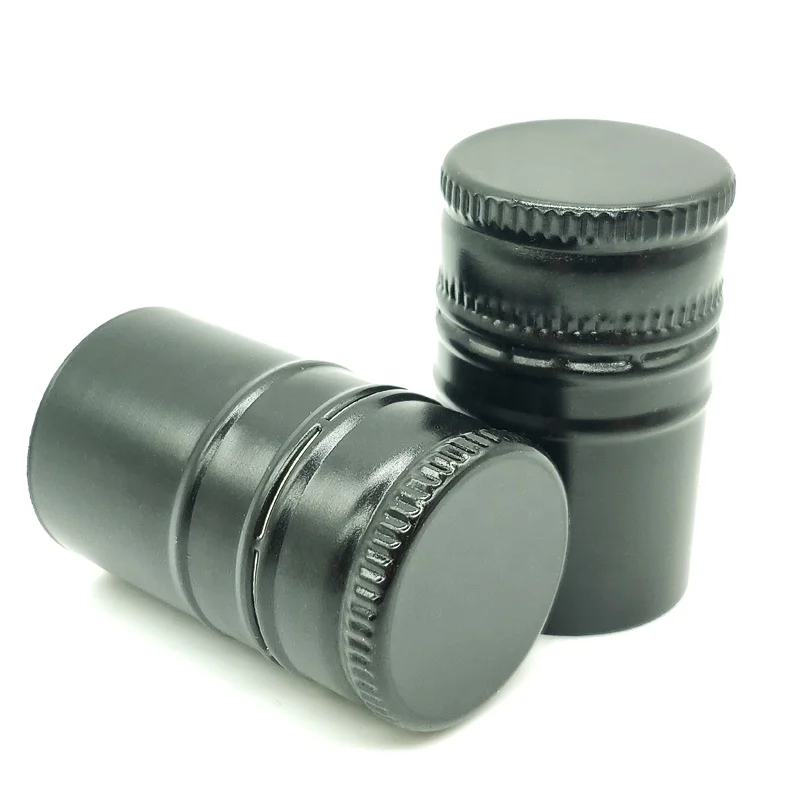 30mm Aluminum Pilfer Proof Spirits Liquor Rum Vodka Whiskey Ropp Glass Bottle Caps Wine Cork Screw Cap