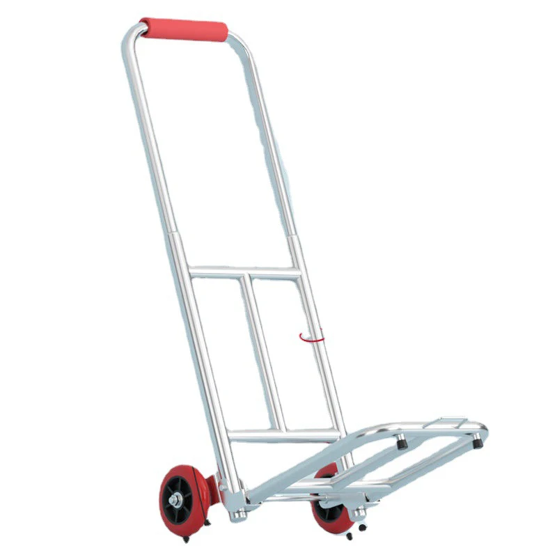 Factory direct sales household folding trolley moving pulling cart stall portable small trolley