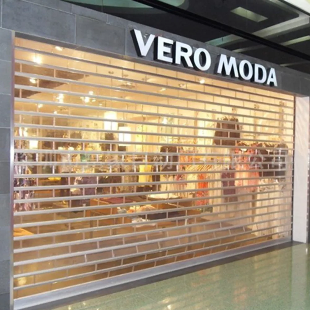 electric transparent polycarbonate roller shutter door