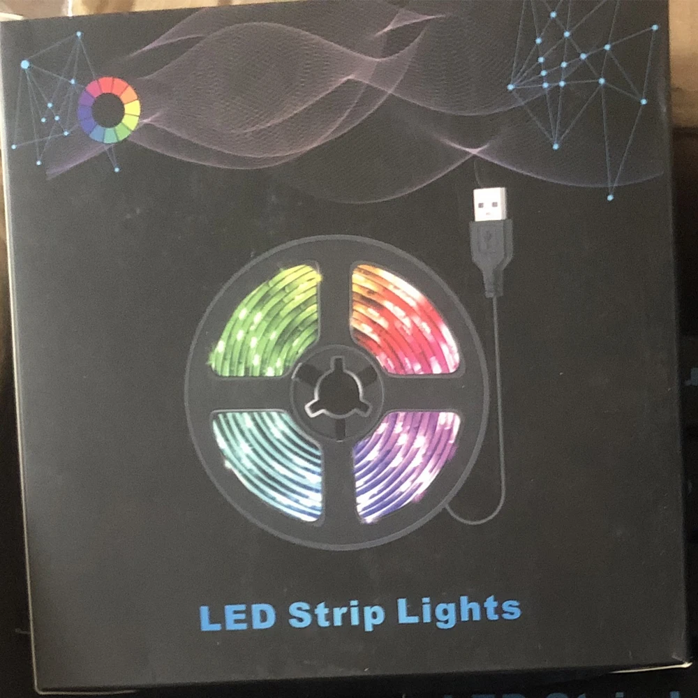 RGB Светодиодная лента 24 клавиши пульт дистанционного управления USB питание 5 В SMD 5050 гибкий водонепроницаемый ТВ подсветка для фоновое освещение