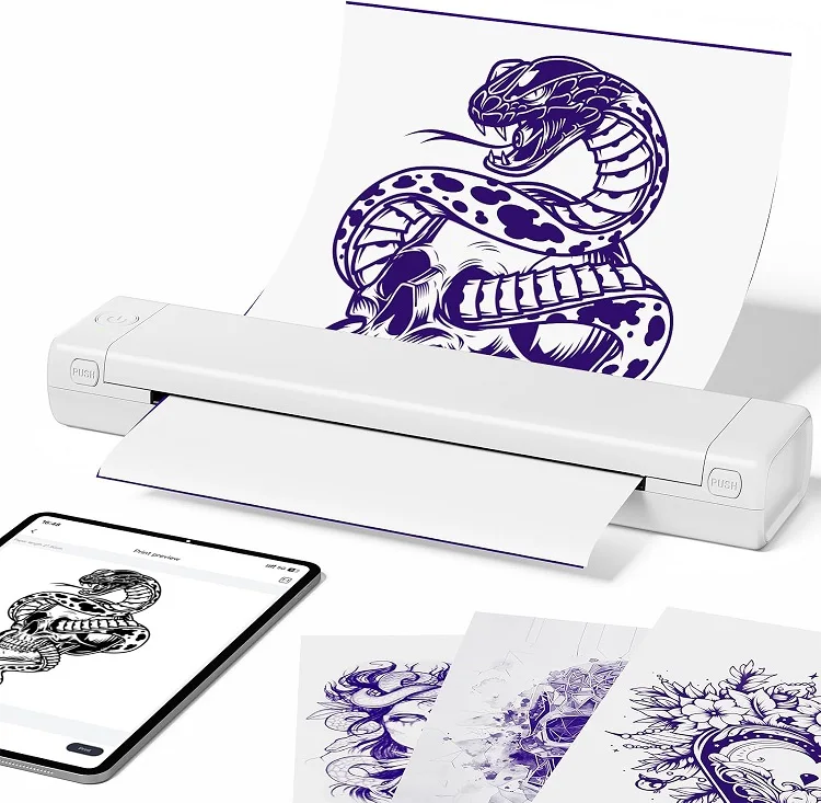 Mini Handheld Portable Tattoo Printer Machine Wireless USB Tattoo Stencil Printer