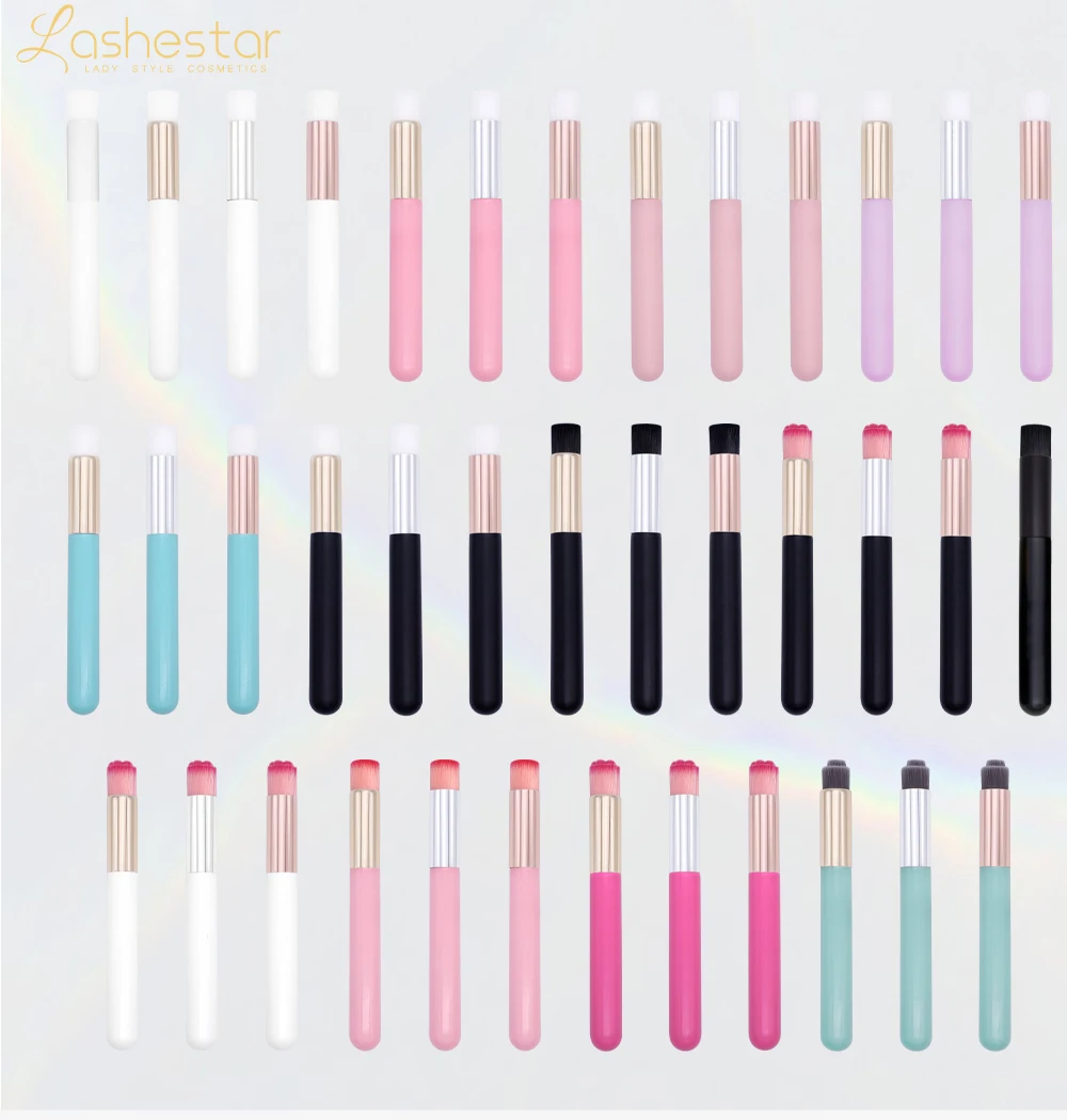 Tear Free and Vegan Friendly Private Label Lash Extension Foam Cleanser With Brushes Lash Bath Daily Eye Lash Wash Shampoo