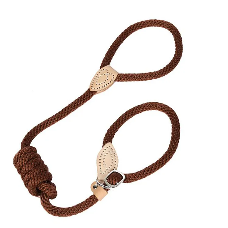 Knot Polypropylene Traction Rope Firmness Flax String Tighten Up Dog Collar Pet Chain