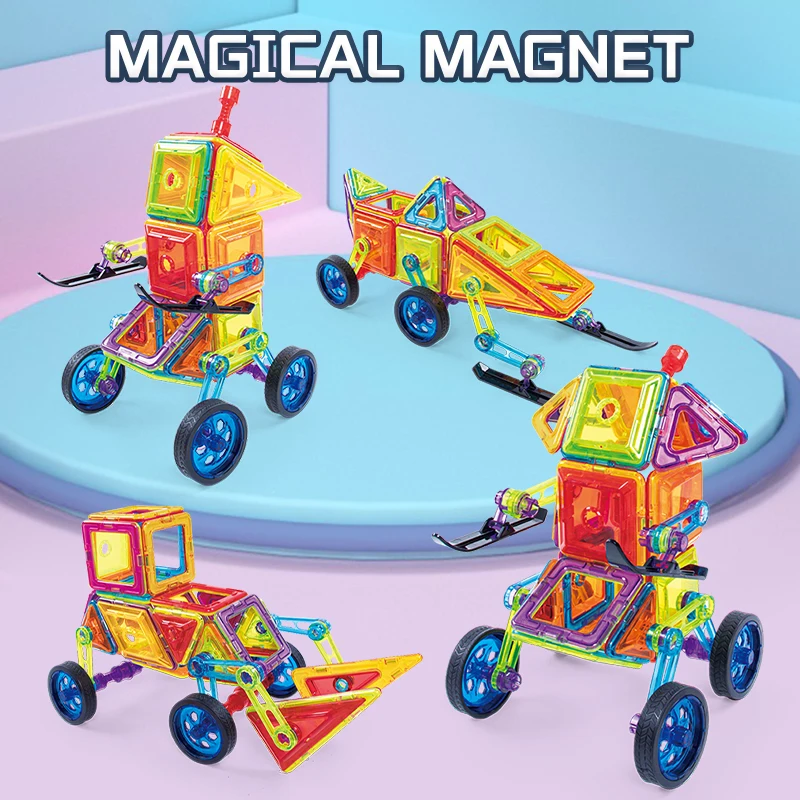 DIY Kids Educational Building Blocks Strong Magnetic Construction Set for Children Magnetic Toys