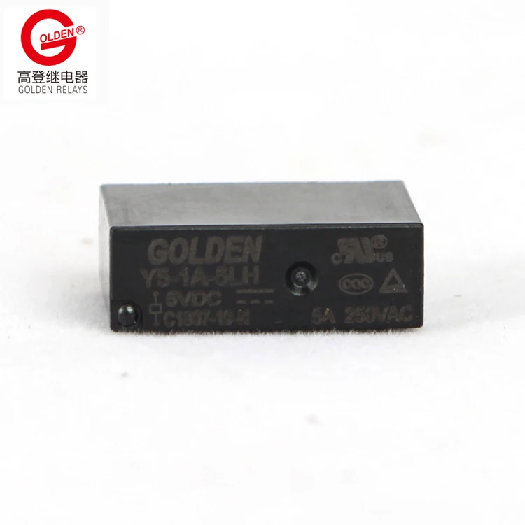 Золотой 5a 5VDC реле Щит Y5-1A-5LH 4 Пина небольшого размера 20,5*7*15,1 мм 0,2 Вт 0,36 SPST-NO
