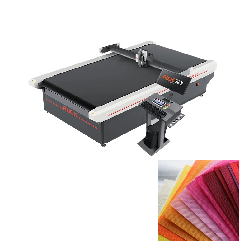 RUK leather belt cutter vibrating knife cutting machine for leather bag making leather cutting press machine