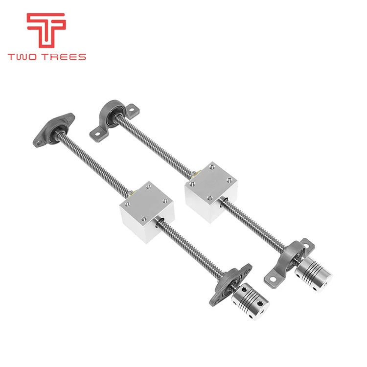 3D Printer Parts T8 Lead Screw 200/300/400/500mm Optical Axis KP08 KFL08 SCS8UU Coupling 5 * 8MM Bearing Mounting