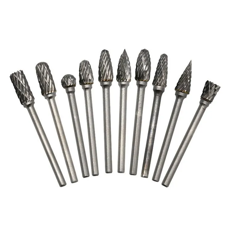 Tungsten Solid Carbide Rotary File Cutter Tool Bit Burr 3mm 4mm 6mm