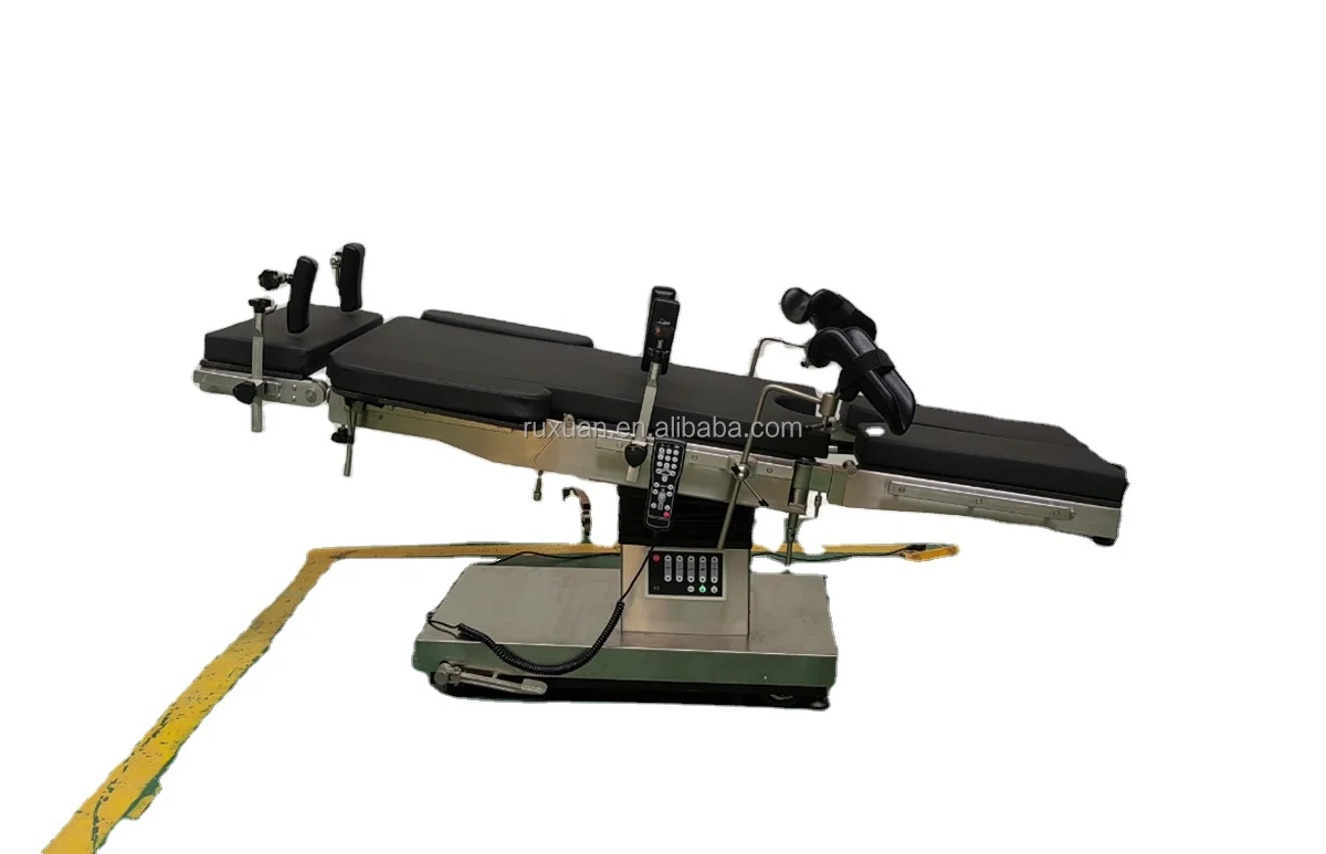 Electric Hydraulic Operating Table for Hospitals Mechanical Manual Surgical Table Steel and Metal Construction