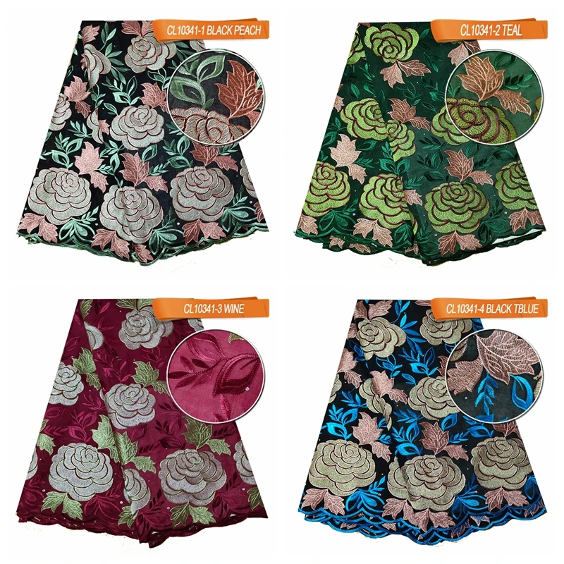 African fashion swiss voile embroidery lace cotton lace fabric with embroidery