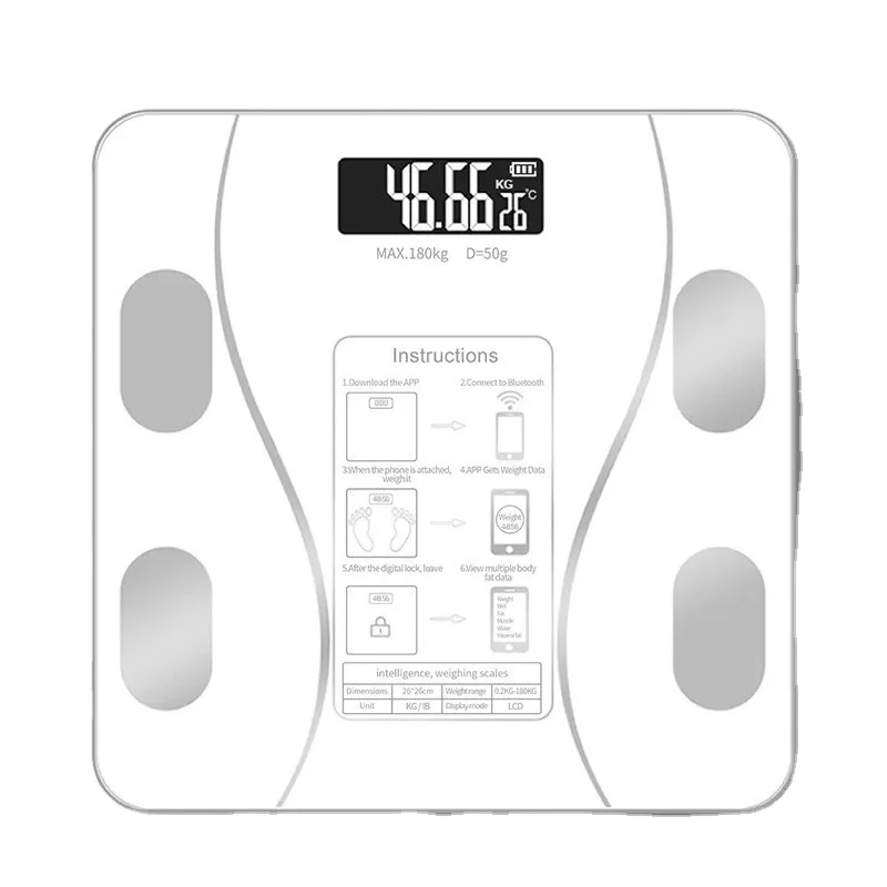 BL-2601 2022 обновления персональные весы с анализатором жира ODM OEM синий зуб приложение подключения BMI жира тела мышцы измерения! Дешевые цены! Хорошее качество!