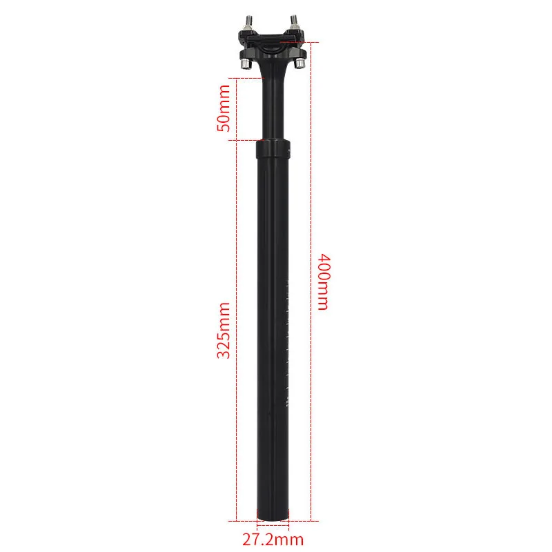 Custom 400MM Length Bicycle Seat Post AL 6061 T6 Aluminum Alloy Mountain Road Bike Suspension Seatpost