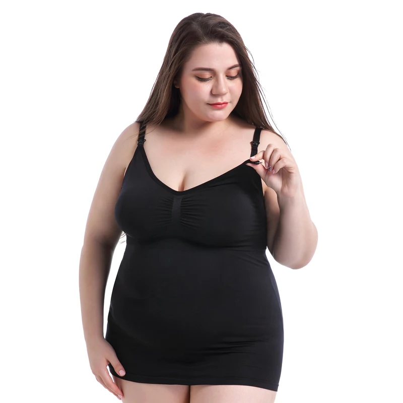 
Hot selling Large Size Seamless Upper Buckle Pregnant Women Nursing Vest 