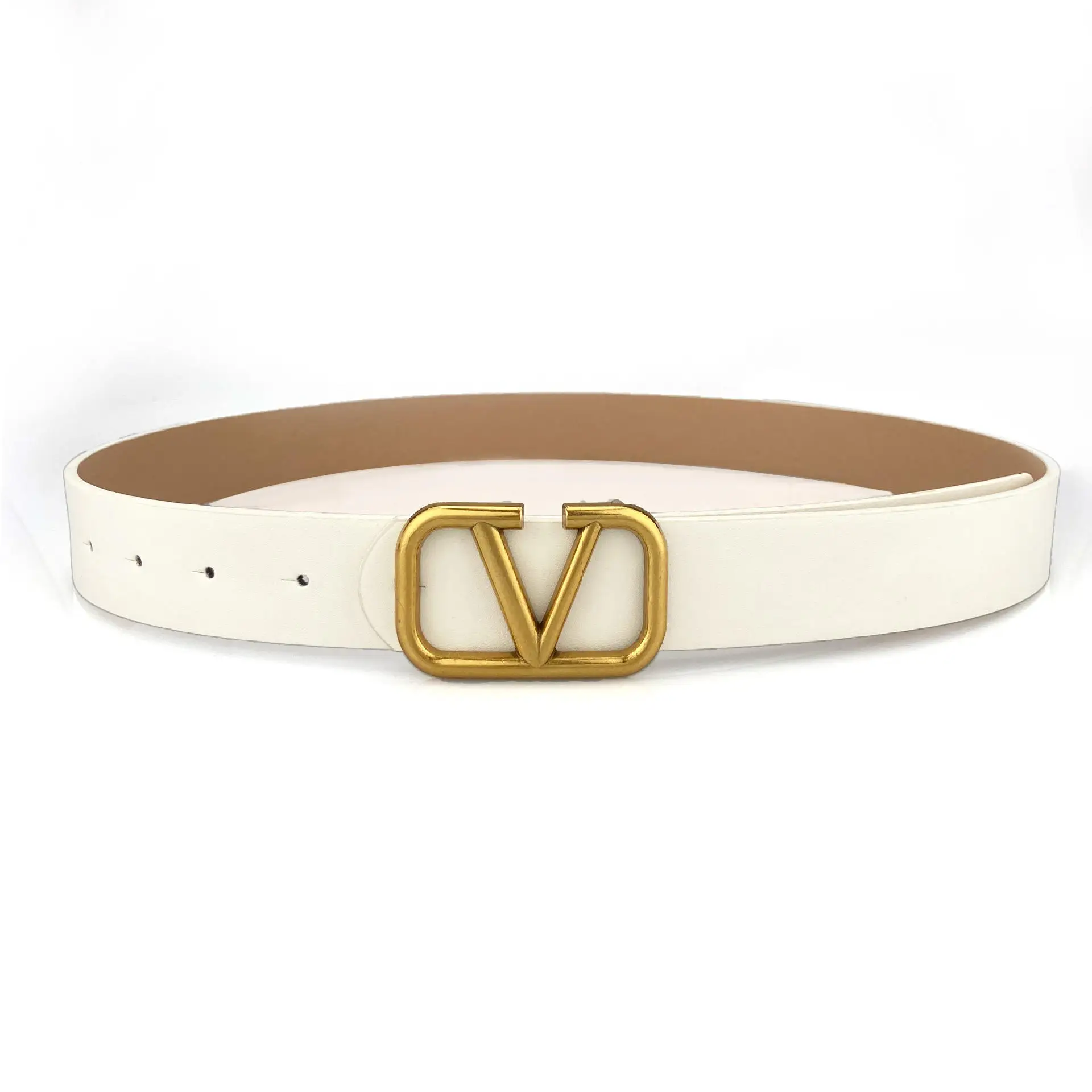New Custom Logo Suede Leather Fashion Waist Belt Women Decoration Flat Special Belt