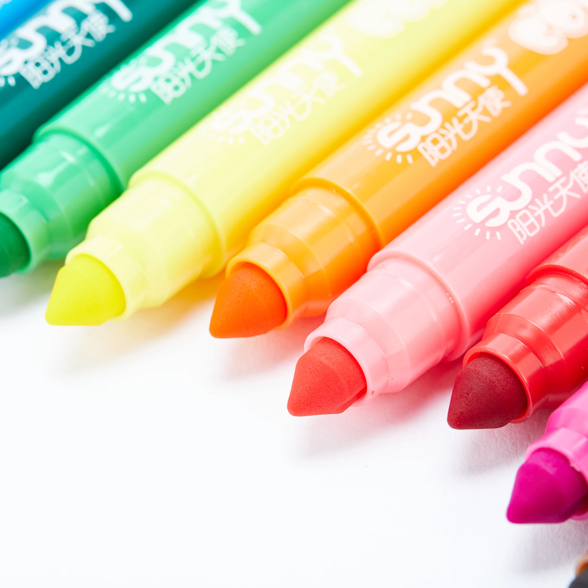 SUNNY 12 colors Large capacity Non Toxic multiple color pen for writing art characters art decoration