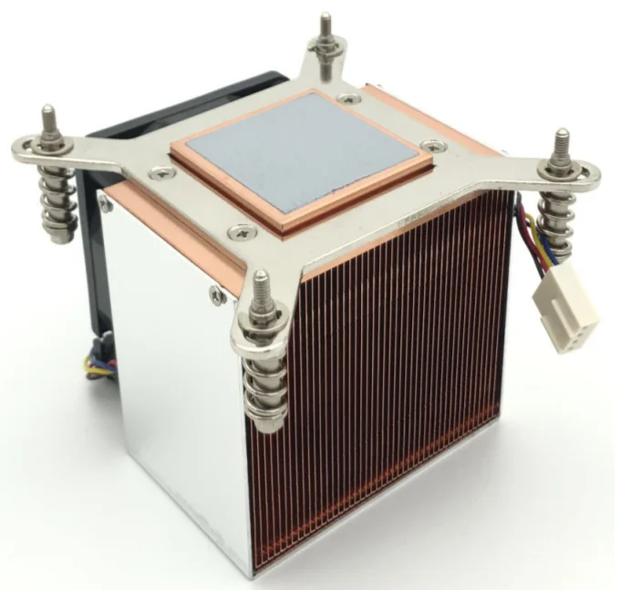 Biboog 1U Copper Skving fin CPU cooler