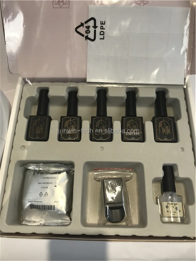 Newest Portable Automatic Finger DIY Mobile Art Nail Printer Nails Print 3d Digital Art Nails Pictures Printing Machine Price