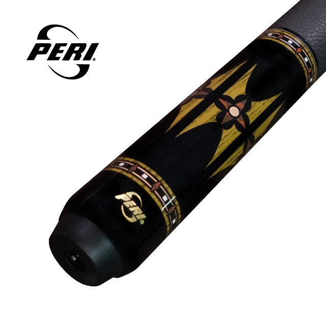 Peri pool cue P-D02  Canadian Hard  Maple Shaft with  Black Lychee grain leather Wrap Billiard Pool Cue free shipping