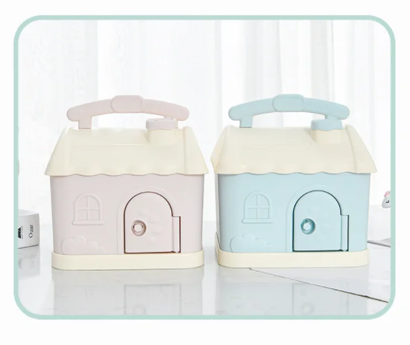 Creative cute girl piggy bank children with lock piggy bank large cartoon money box for boys and girls