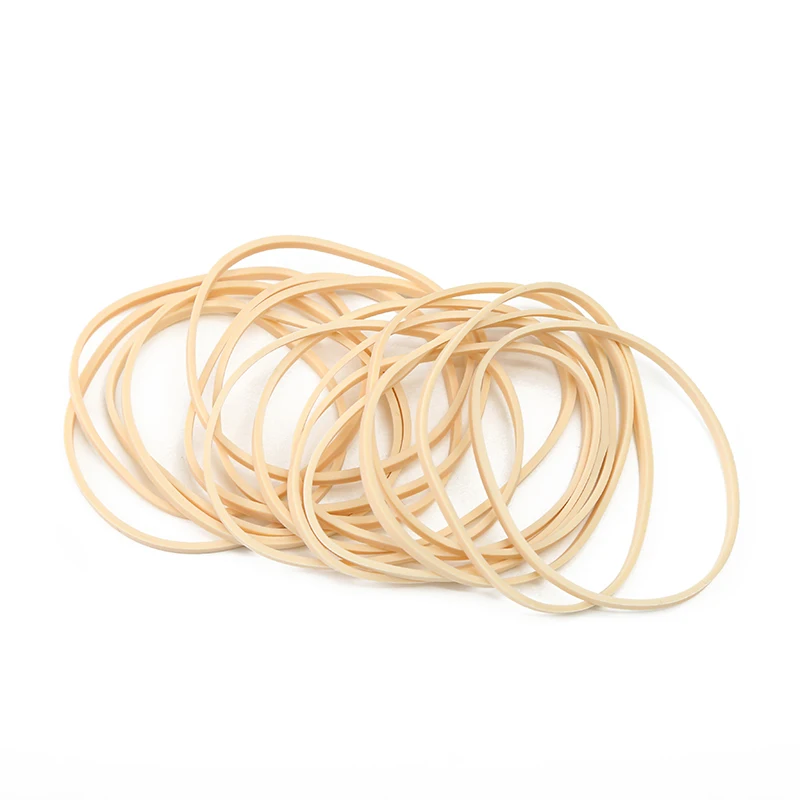 High Quality Wholesale Soft Elastic Beige Durable Rubber Bands For Packaging Office School Home