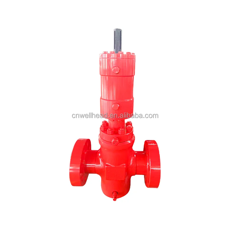 FACTORY DIRECT SALE GOOD QUALITY API 6A FORGED ALLOY STEEL PFFY HIGH PRESSURE HYDRAULIC ACTUATOR RISE STEM SLAB GATE VALVE