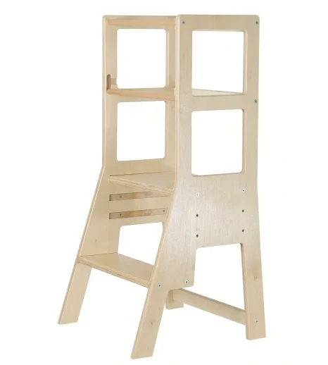 C2390 Factory Direct Selling Children Kitchen Desk Wooden Learning Tower Baby Step Ladder Stool Kitchen Helper Baby Step Stool