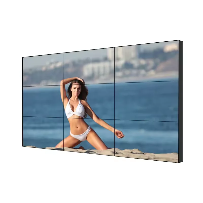 4k Smart Screen 49 Inch 2*2 3*3 Ultra Narrow Bezel Splicing Screen Indoor Digital Signage Advertising Display Lcd Video Wall