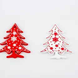 2022 wholesale wooden christmas ornaments Wood Pendant DIY Christmas Tree Hanging Decorations