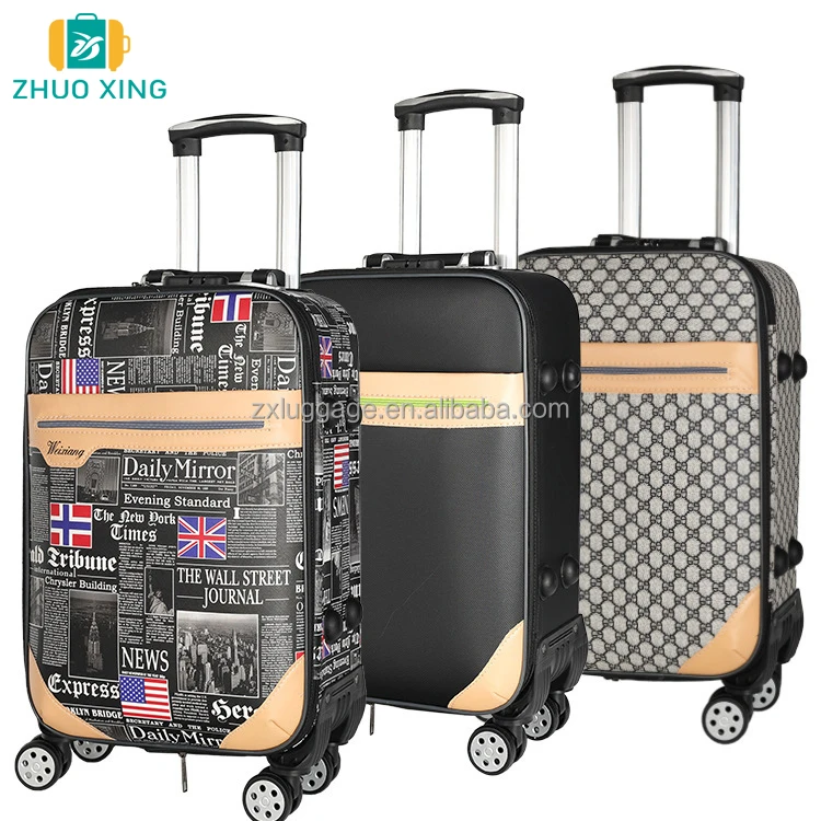cheap price 600D luggage fabric trolley lightweight luggage fabric suitcase 20inch 24inch 28inch
